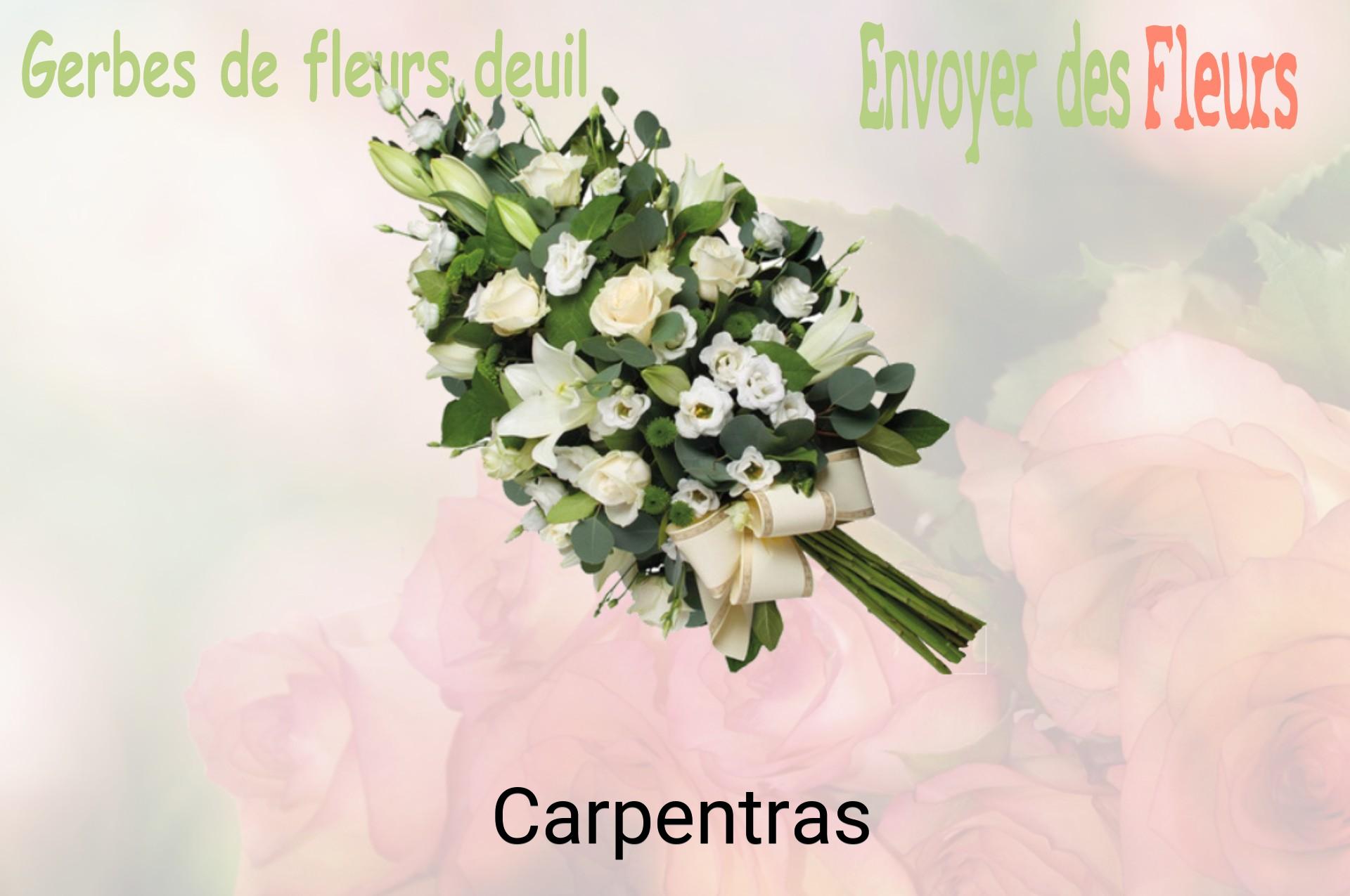 Gerbe de fleurs de deuil livrée à Carpentras
